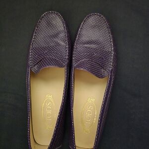 Tod's Purple Loafers